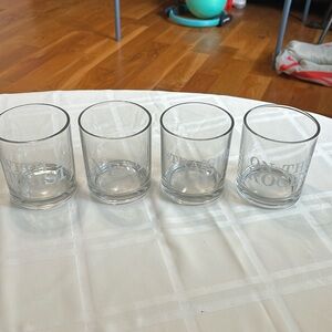 Set of 4 on the rocks glasses